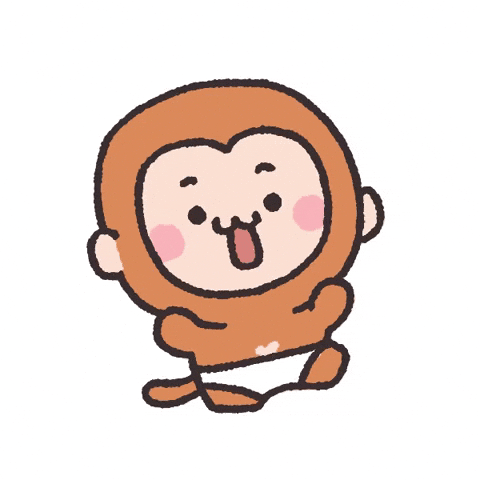 Cute little monkey mascot